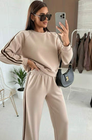 Alba Two-Piece Co-Ord Loungewear Set-Stone