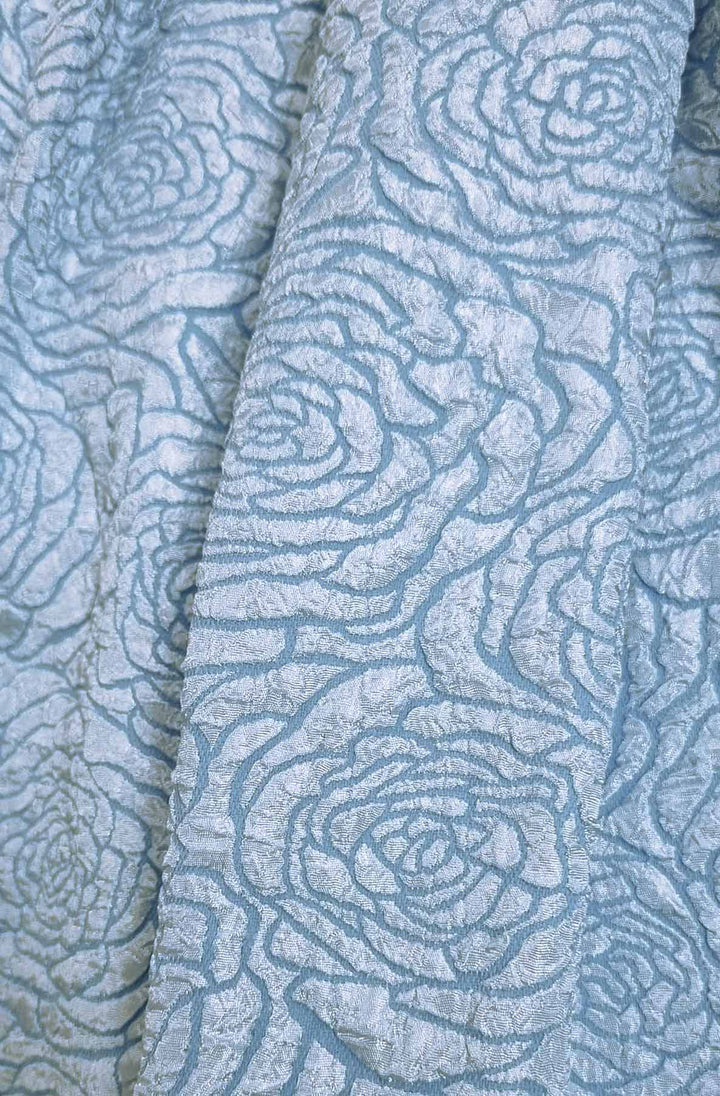 Arabella Rose Textured A-Line Pocket Midaxi Skirt-Blue