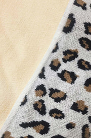 Cassandra Leopard Light Knitted Top-Stone