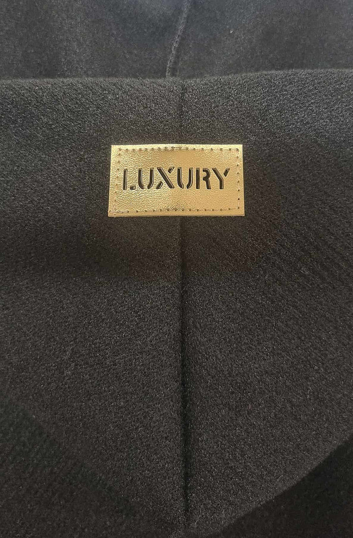 Devora Pocket Detail Hooded Shacket-Black