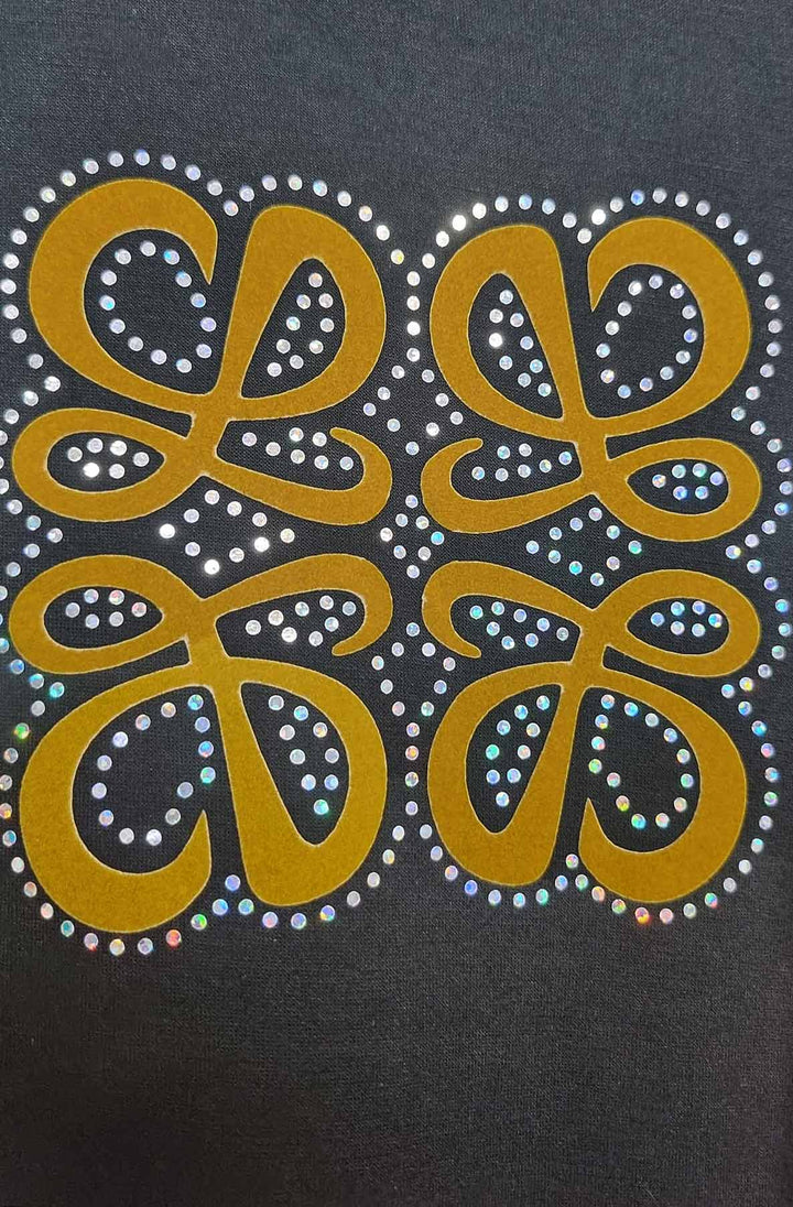 Maris Oversized Embellished Pocket Sweatshirt Top-Black