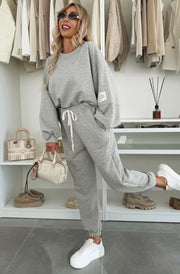 Tanya Two Piece Co-Ord Loungewear Set-Grey